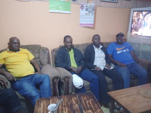 Visiting Mr.Mwakio at Embakasi after a fall accident.